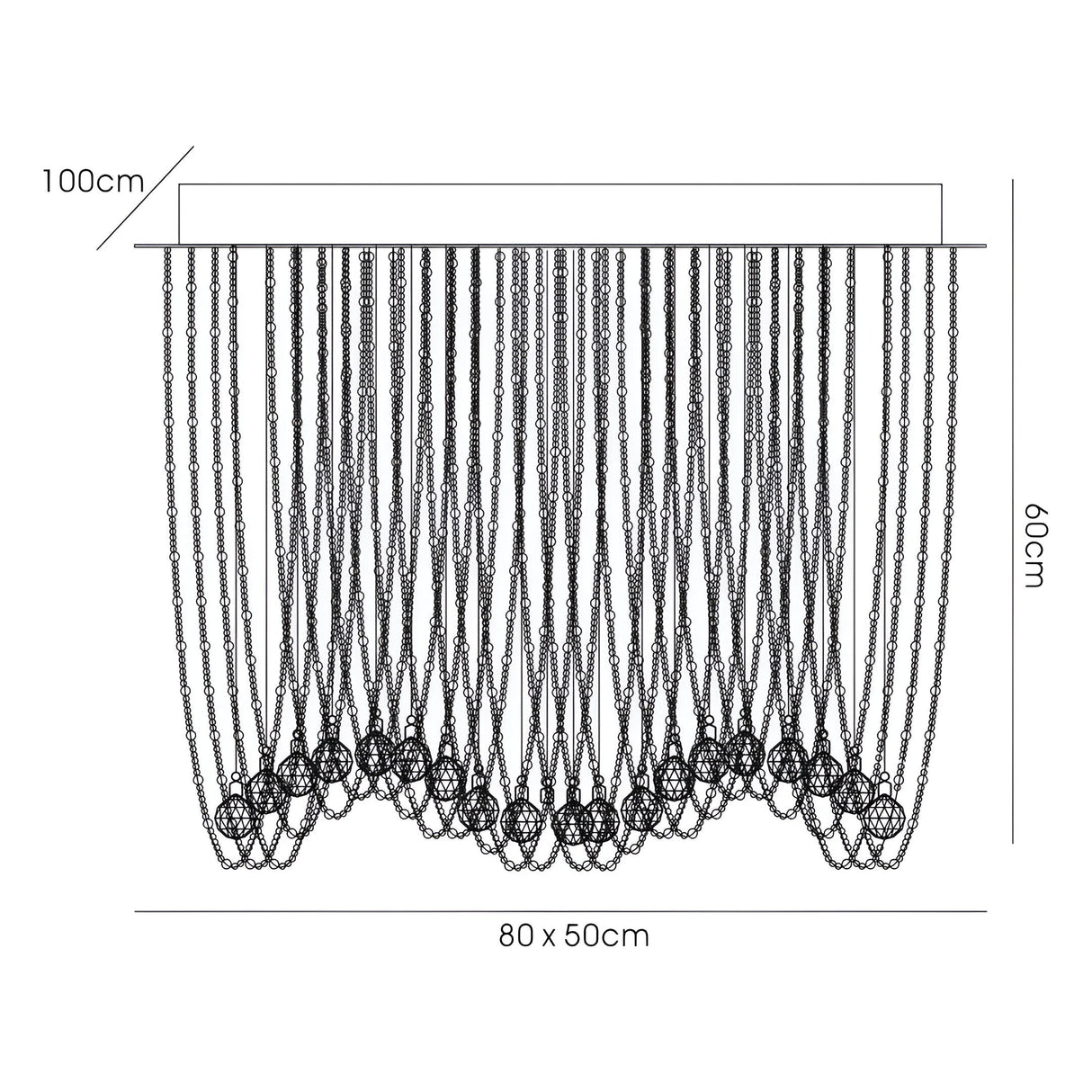 Camilla 10 Light Crystal Semi-Flush Ceiling Light – Polished Chrome