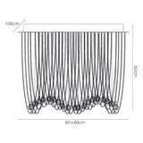 Camilla 10 Light Crystal Semi-Flush Ceiling Light – Polished Chrome