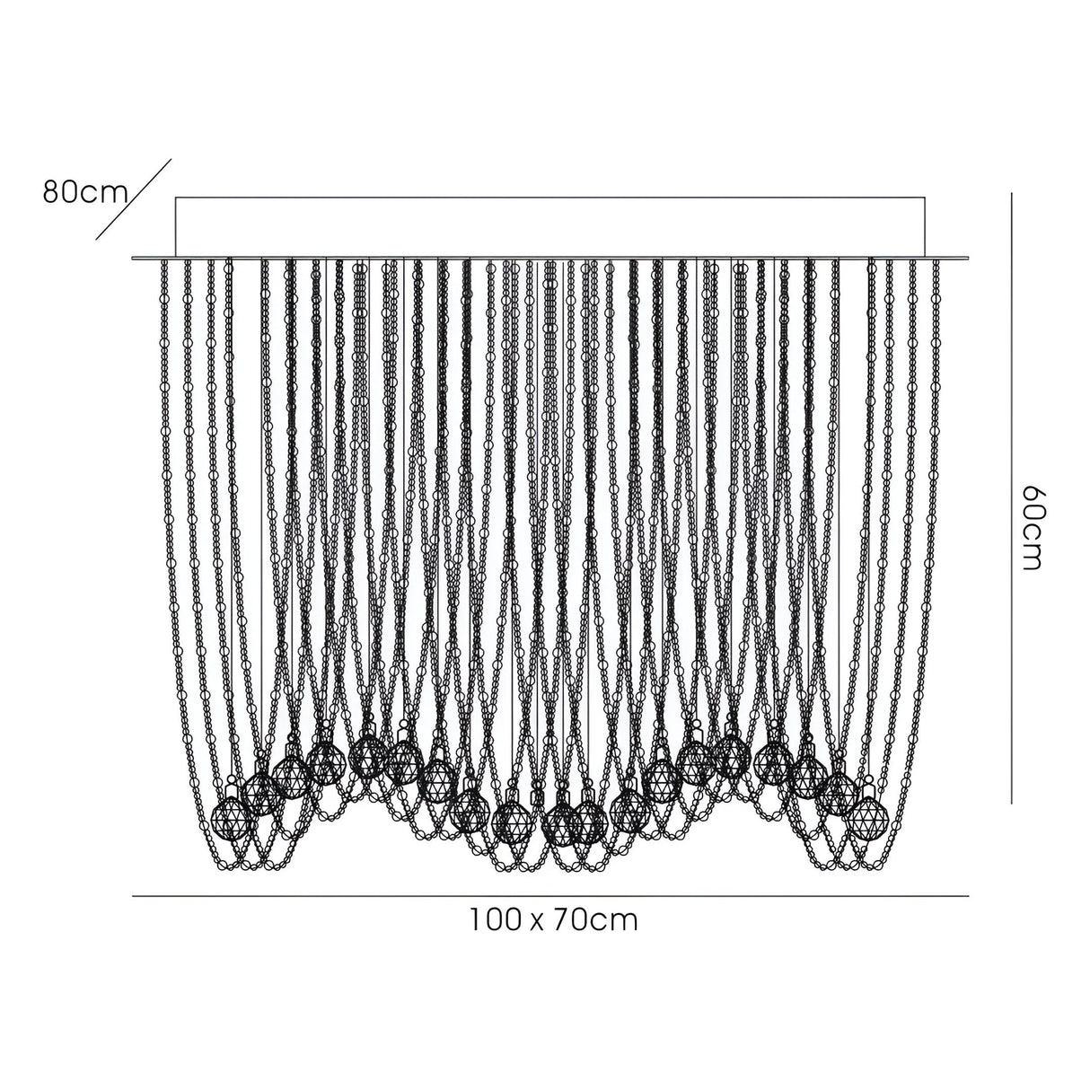 Camilla 12 Light Crystal Semi-Flush Ceiling Light – Polished Chrome