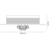 Tabitha 4 Light Flush Ceiling Light – Polished Chrome