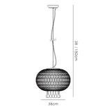 Chelsie 38cm 1 Light Beaded Glass Pendant Light - Antique Brass