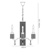 Emily 60cm 6 Light Crystal Chandelier - Polished Chrome