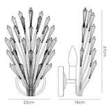 Fay 1 Light Crystal Wall Light - Aged Gold & Silver