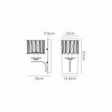 Vivienne 1 Light Crystal Wall Light - Polished Nickel