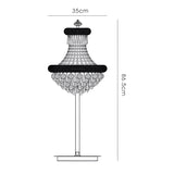 Alexandra 5 Light Crystal Table Lamp - Gold