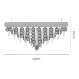 Alexandra 9 Light Crystal Flush Ceiling Light - Gold