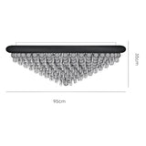 Alexandra 18 Light Crystal Flush Ceiling Light - Gold