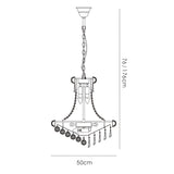 Alexandra 50cm 9 Light Crystal Chandelier - Gold