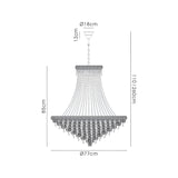 Alexandra 77cm 18 Light Crystal Chandelier - Gold