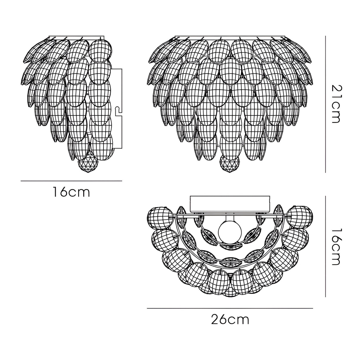 Coniston 1 Light Crystal Wall Light – Polished Chrome