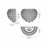 Coniston 2 Light Crystal Wall Light – French Gold