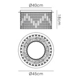 Noon 9 Light Glass Pendant Light – Antique Gold