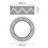 Noon 12 Light Glass Pendant Light – Antique Gold