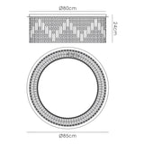 Noon 20 Light Glass Pendant Light – Antique Gold