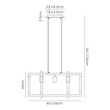 Canto 3 Light Linear Suspension Light - Graphite