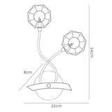 Izona 2 Light Wall Light - Polished Chrome