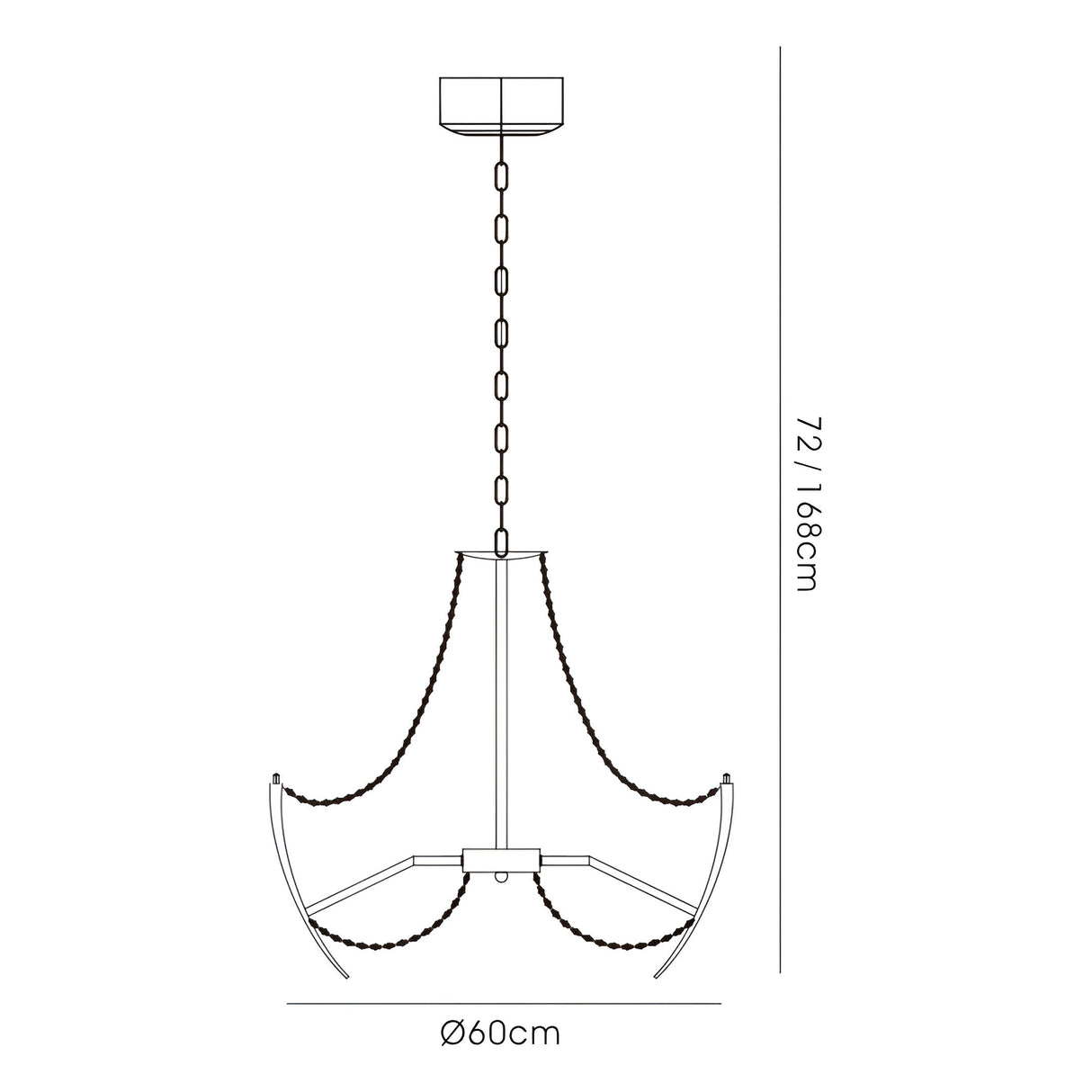 Zest 60cm Round 9 Light Crystal Chandelier - Polished Chrome