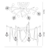 Cygnet 3 Light Black Glass & Crystal Wall Light - Chrome