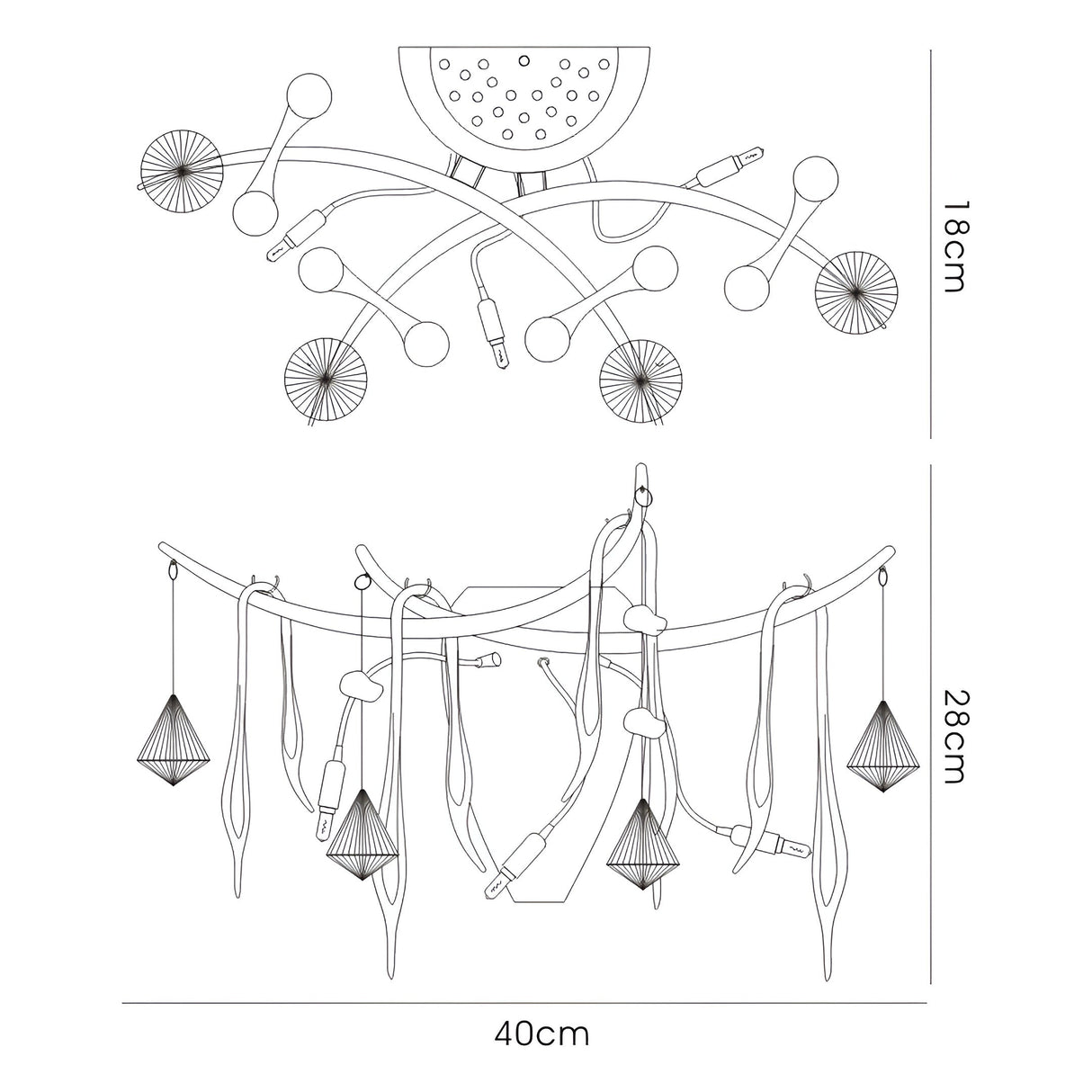 Cygnet 3 Light White Glass & Crystal Wall Light - Chrome