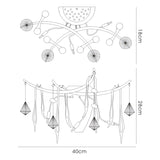 Cygnet 3 Light White Glass & Crystal Wall Light - Chrome