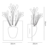 Love 3 Light Glass Wall Light - Chrome