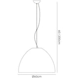 Domo 3 Light Pendant Light – Polished Chrome With Black Fabric Shade