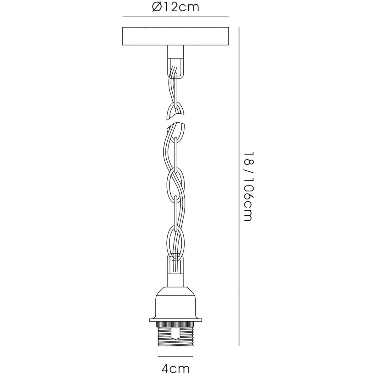 Kudo 12cm 1 Light Pendant Light - French Gold