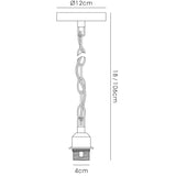 Kudo 12cm 1 Light Pendant Light - Antique Brass