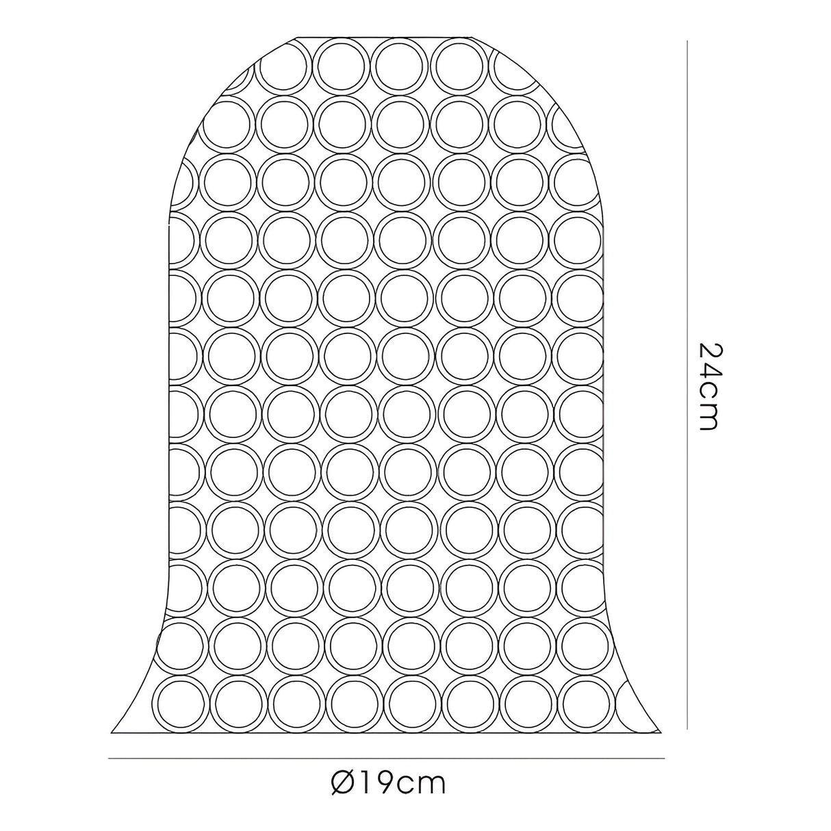 Kudo Crystal Bell Crystal Lampshade - Antique Brass