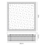 Aiden Large Square LED Glass Flush Ceiling Light 4200K 21W - Polished Chrome