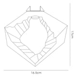 Salvio LED Square Ceramic Semi-Flush Ceiling Light 4200K 3W - White