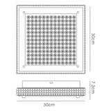 Amelia LED Crystal Flush Ceiling Light 4200K 18W - Polished Chrome