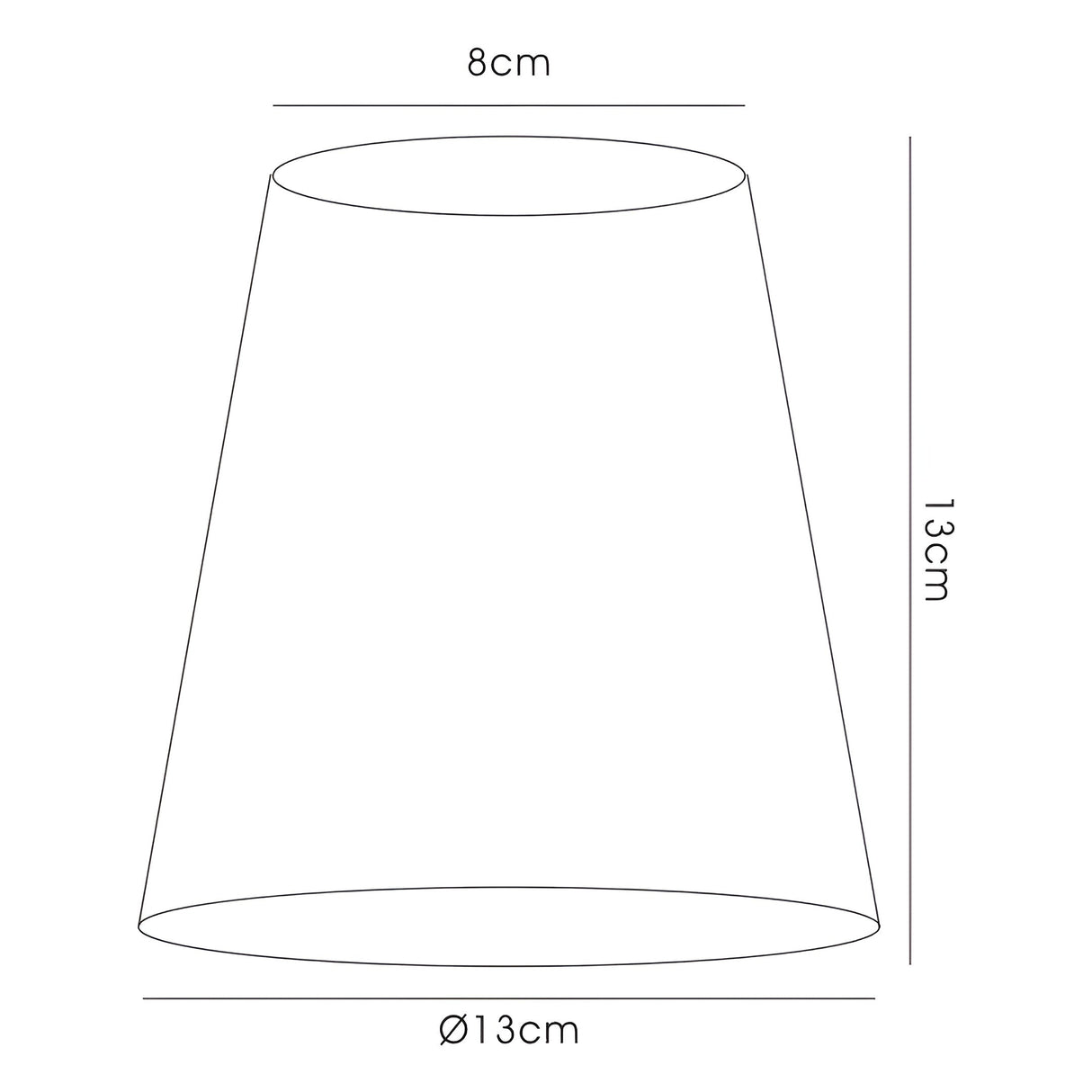 Wrinkle Clip-On Lampshade - Olive, 8/13cm x 13cm