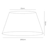 Wrinkle Lampshade - Olive, 22/40cm x 22cm