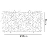 Arqus Feather Lampshade - White, 25 x 18cm