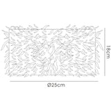 Arqus Feather Lampshade - Black, 25 x 18cm