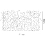 Arqus Feather Lampshade - Black, 33 x 20cm