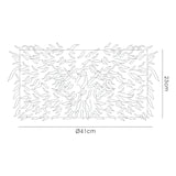 Arqus Feather Lampshade - Black, 41 x 23cm