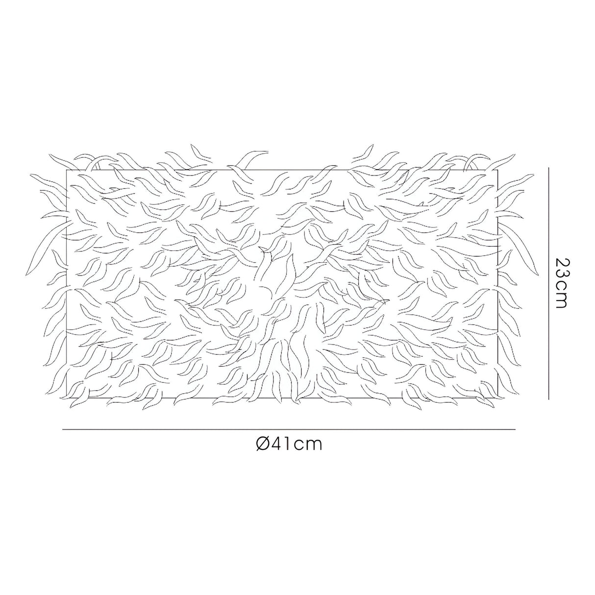 Arqus Feather Lampshade - Red, 41 x 20cm