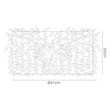 Arqus Feather Lampshade - Red, 41 x 20cm