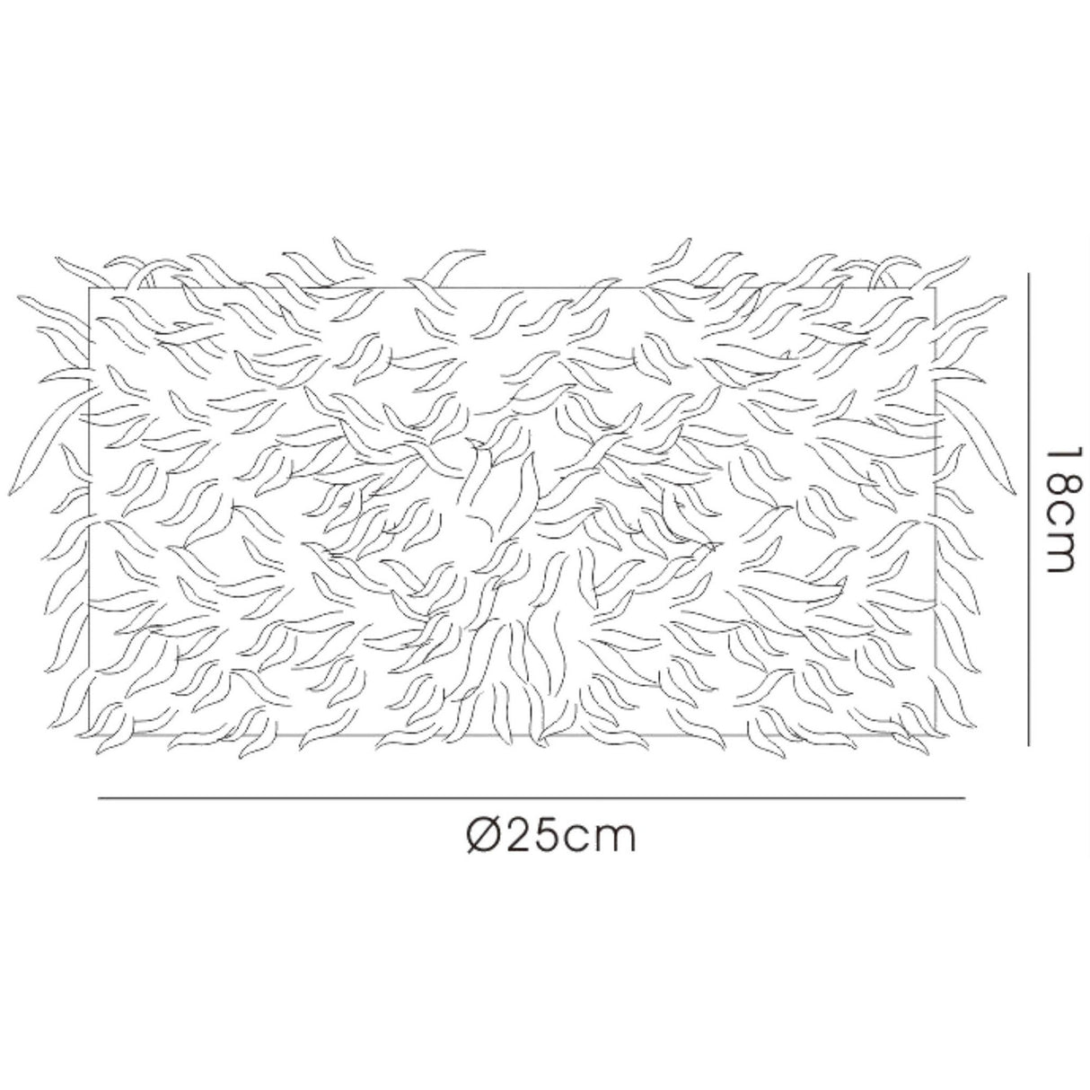 Arqus Feather Lampshade - Pink, 25 x 18cm