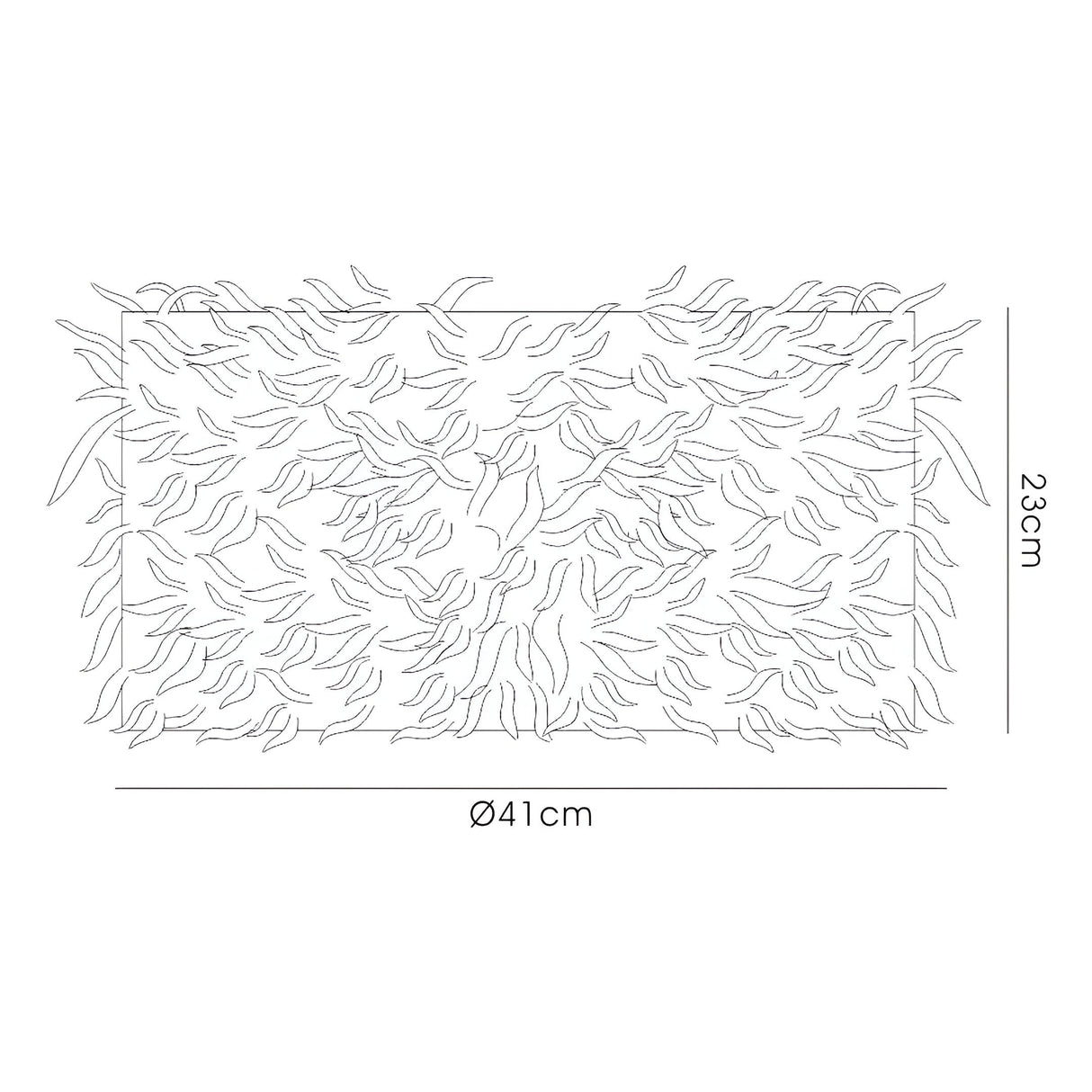 Arqus Feather Lampshade - Pink, 41 x 23cm