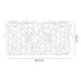 Arqus Feather Lampshade - Pink, 41 x 23cm