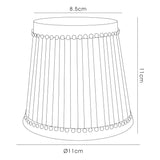 Rada Clip-On Lampshade - Black, 8.5/11cm x 11cm