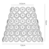 Clip-On Crystal Ring Lampshade - Black Chrome