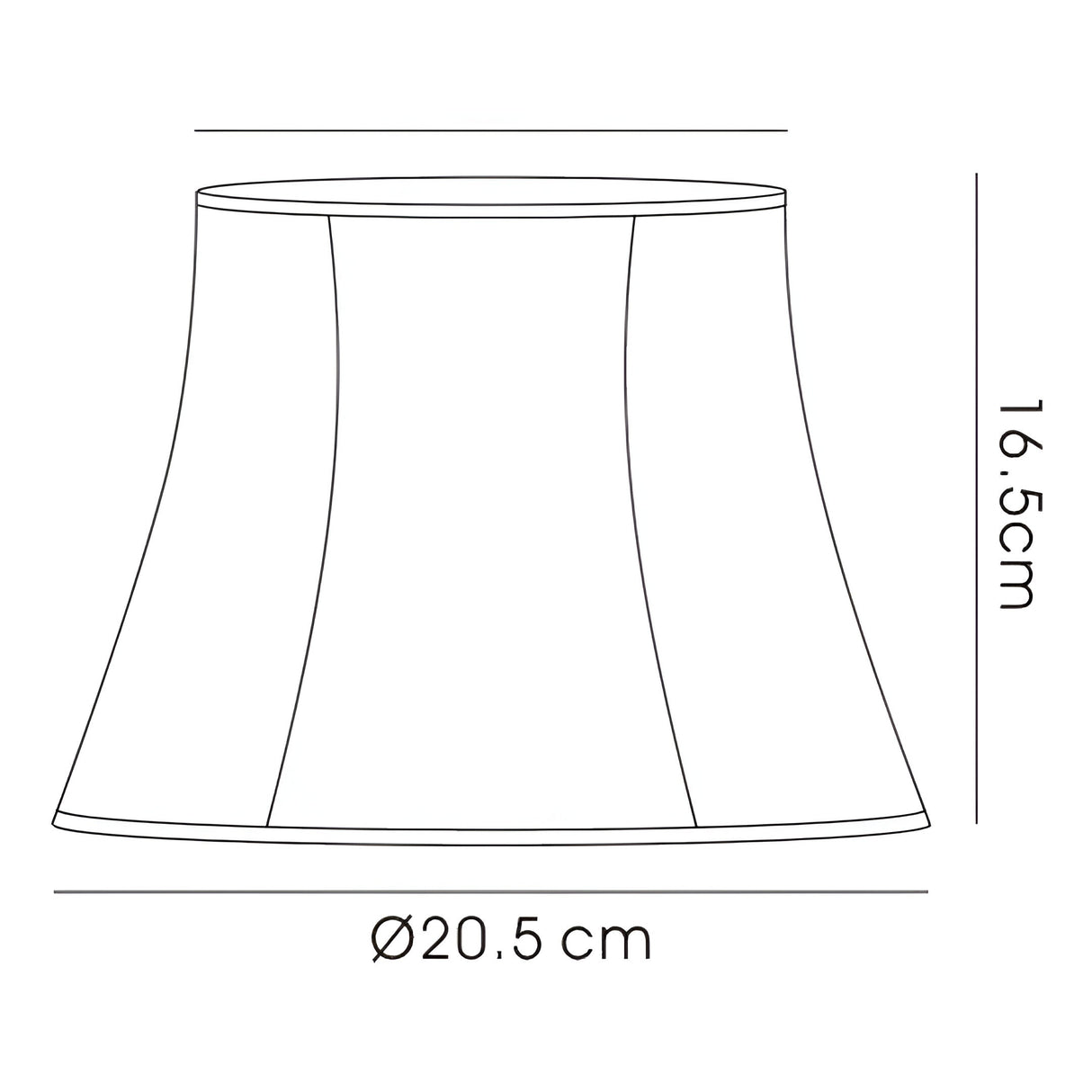 Cusco Extra Small Hexagon Lampshade - Cream, 12.5/20.5cm x 16.5cm