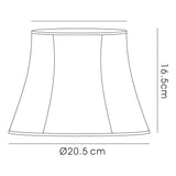 Cusco Extra Small Hexagon Lampshade - Cream, 12.5/20.5cm x 16.5cm