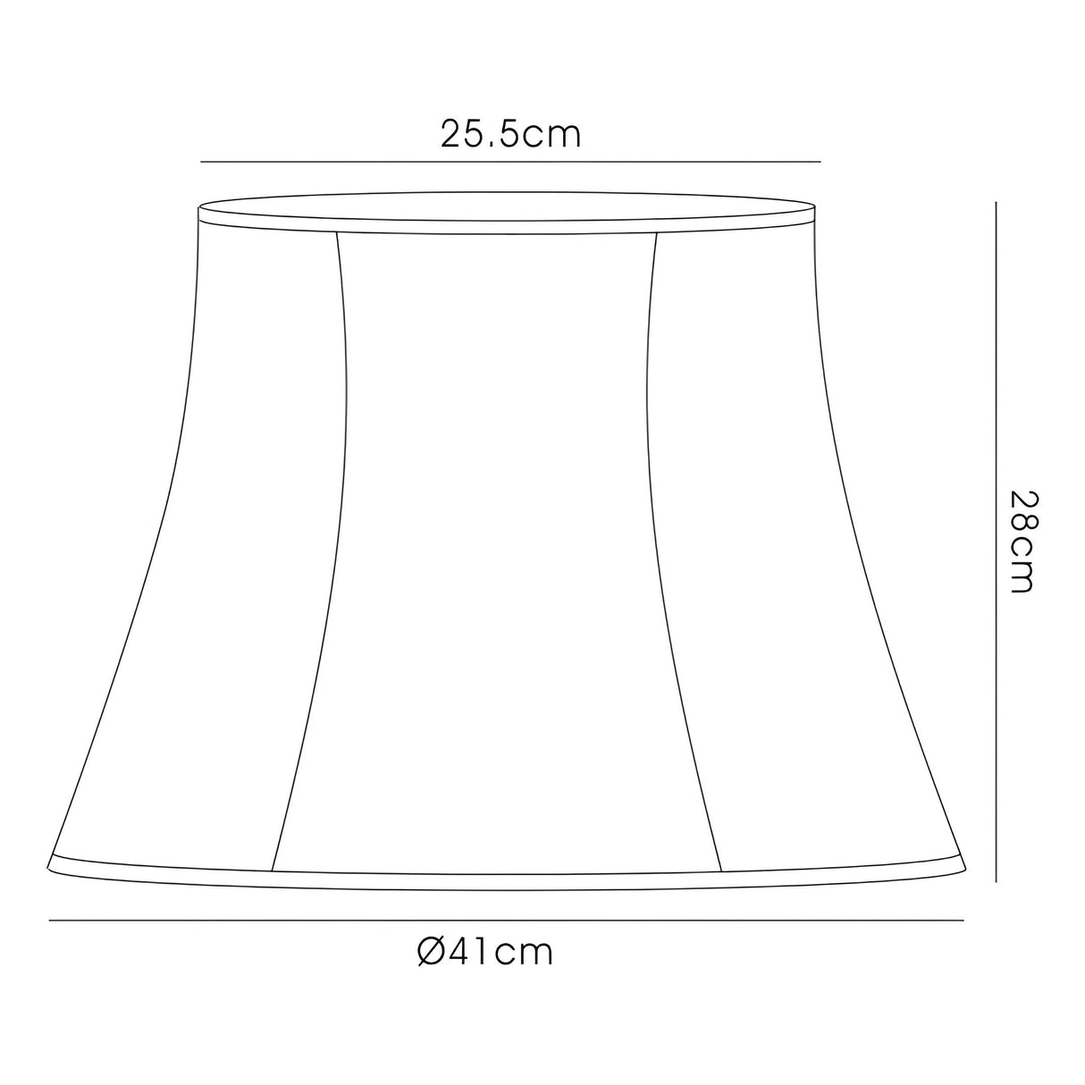 Cusco Extra Large Hexagon Lampshade - Cream, 25.5/41cm x 28cm