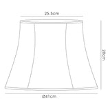 Cusco Extra Large Hexagon Lampshade - Cream, 25.5/41cm x 28cm