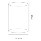 Victoria Round Lampshade - Ivory Cream, 13cm